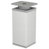 Nóżka meblowa kwadratowa H-150 mm, biała 80x80 mm