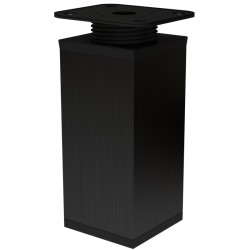 Nóżka meblowa kwadratowa H-150 mm, czarna 80x80 mm