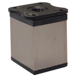 Nóżka meblowa kwadratowa H-100 mm, inox 80x80 mm