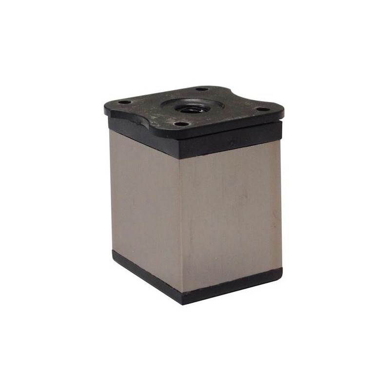 Nóżka meblowa kwadratowa H-100 mm, inox 80x80 mm