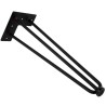 Noga meblowa ARTO czarna h-406 styl loft, industrial