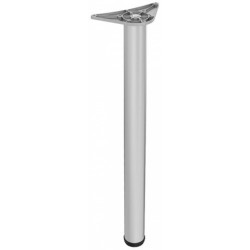 Noga meblowa okrągła aluminium h-710 mm