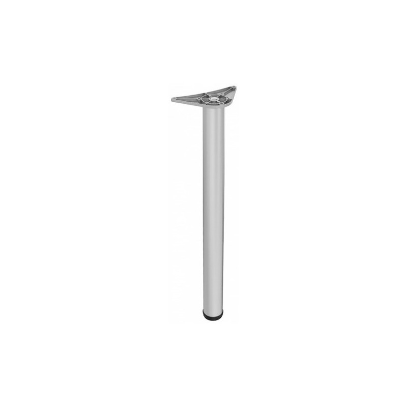 Noga meblowa okrągła aluminium h-710 mm