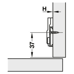 Prowadnik krzyżakowy HAFELE METALLA 540 SM Dystans H-0