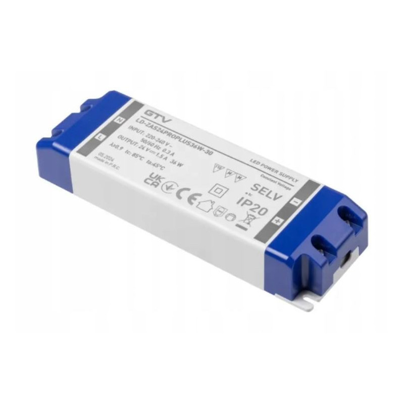Zasilacz oświetlenia LED PRO+ 24V (15, 20, 36,50, 60, 80, 100 W)