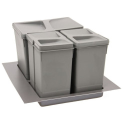 Kosz, segregator na śmieci HAFELE Unico szafka 500 mm 2x7L i 1x15L