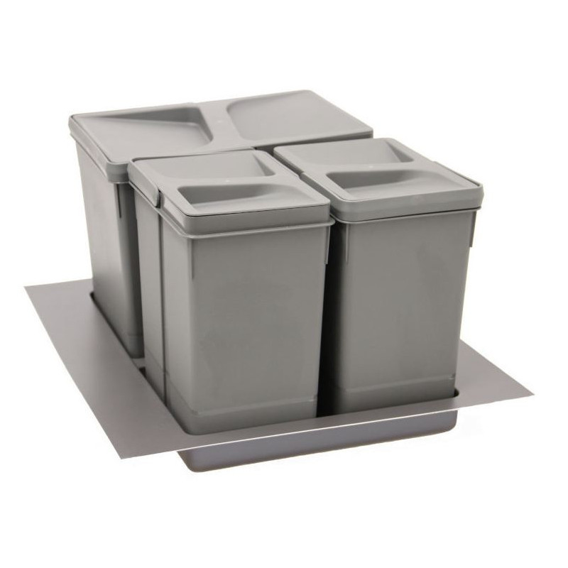 Kosz, segregator na śmieci HAFELE Unico szafka 500 mm 2x7L i 1x15L