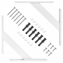 Podpórka pod półkę 180 mm, wspornik krzyżowy (2 szt.)