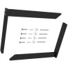 Kątowniki pod półkę (2 szt.) 240 mm, komplet wsporników