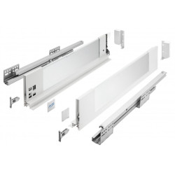 Szuflada meblowa Axis Pro GLASS, H-116, L-450, cichy domyk, biała, GTV