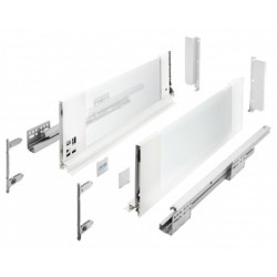 Szuflada meblowa Axis Pro GLASS, H-167, L-350, cichy domyk, biała, GTV