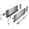 Szuflada meblowa Axis Pro GLASS, L: 300-550, cichy domyk, antracyt GTV
