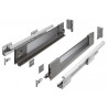 Szuflada meblowa Axis Pro GLASS, L: 300-550, cichy domyk, antracyt GTV