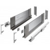 Szuflada meblowa Axis Pro GLASS, L: 300-550, cichy domyk, antracyt GTV
