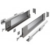 Szuflada meblowa Axis Pro GLASS, L: 300-550, cichy domyk, antracyt GTV