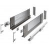 Szuflada meblowa Axis Pro GLASS, L: 300-550, cichy domyk, antracyt GTV