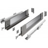 Szuflada meblowa Axis Pro GLASS, L: 300-550, cichy domyk, antracyt GTV