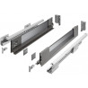 Szuflada meblowa Axis Pro GLASS, L: 300-550, cichy domyk, antracyt GTV