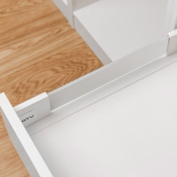 Szuflada meblowa Axis Pro GLASS, H-84, L-400, cichy domyk, biała, GTV