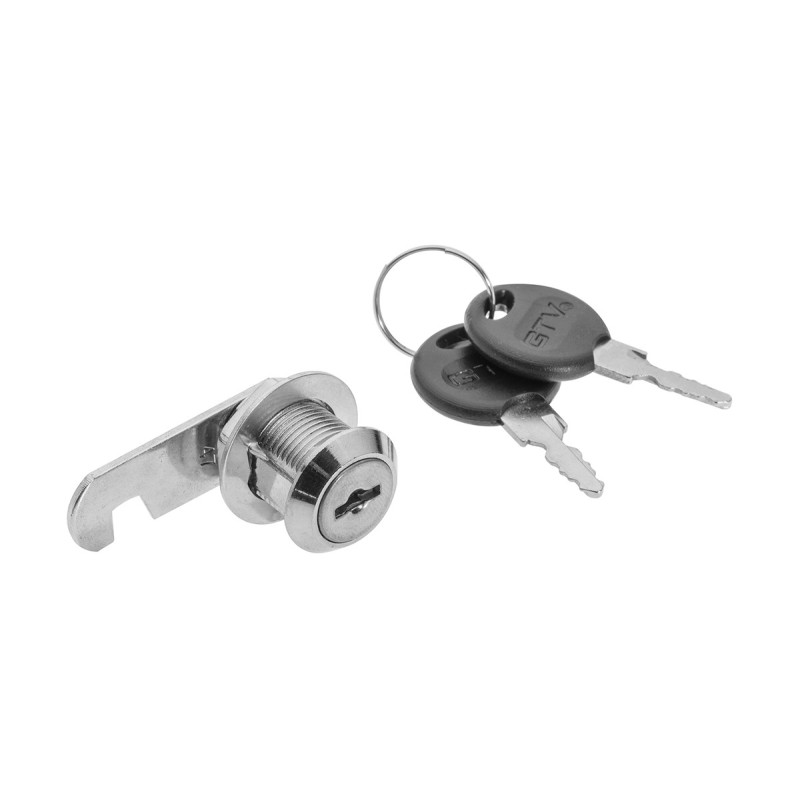 Zamek skrzynkowy GTV 103, cylinder 30 mm (chrom) + 2 klucze Zamek skrzynkowy GTV 103, cylinder 30 mm (chrom) + 2 klucze