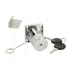 Zamek meblowy kwadratowy SISO 850 z gałką, chrom