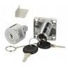 Zamek meblowy kwadratowy SISO 850 z gałką, chrom