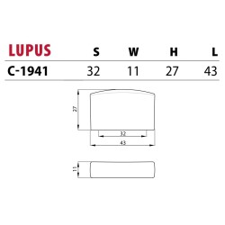 NOMET – Uchwyt meblowy LUPUS C-1941 satyna