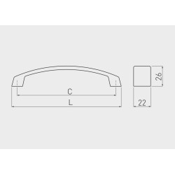 Uchwyt do mebli UZ-G1 do szafki, komody