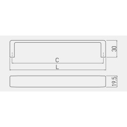 GTV – Uchwyt meblowy GANZA C 160 mm aluminium