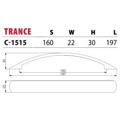 NOMET – Uchwyt meblowy TRANCE C-1515 chrom