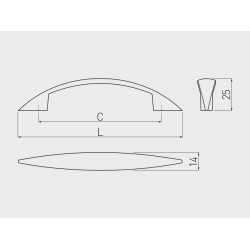 Uchwyt meblowy ARGUS C-313 C-314