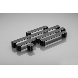 Elegancki, czarny uchwyt meblowy ARES