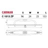 NOMET – Uchwyt meblowy CARMAN C-1013ZP - antyczne złoto