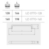 Uchwyt meblowy OTTO loft, czarny mat, szampan