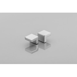 Uchwyt meblowy UZ-55 kwadratowy, aluminium, chrom
