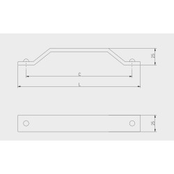 Uchwyt meblowy STEP w stylu loft, industrial