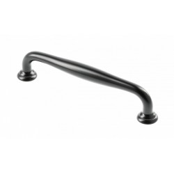 Uchwyt meblowy STILO rozstaw 128 mm, czarny mat
