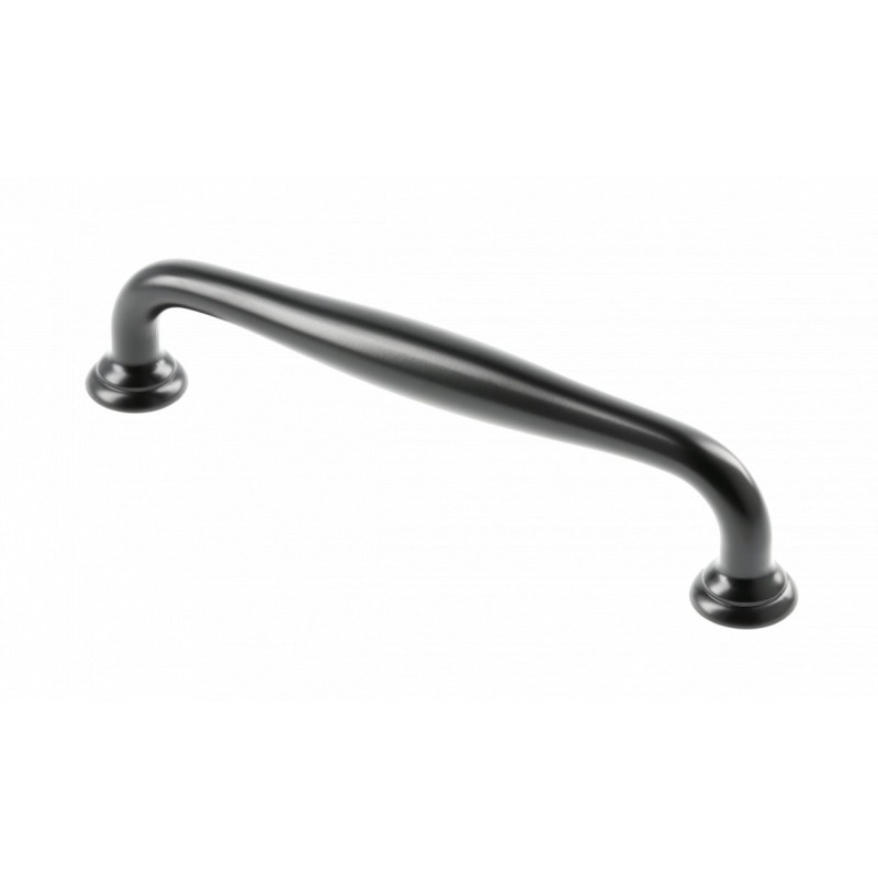 Uchwyt meblowy STILO rozstaw 128 mm, czarny mat