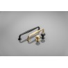 Uchwyt meblowy STILO rozstaw 128 mm, czarny mat