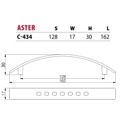 Uchwyt do mebli ASTER