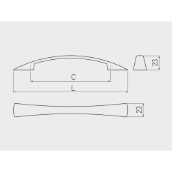 GTV – Uchwyt meblowy UZ-Z10 chrom