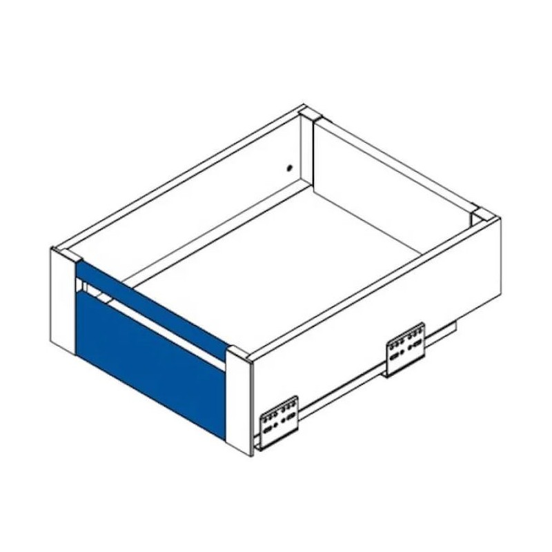 Panel do średnich szuflad GTV AXIS PRO, H–95mm, L–1200mm, przedni/front wewnętrzny + reling