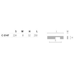 NOMET – Uchwyt meblowy LEFT FIELD C-3147