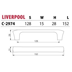 Uchwyt meblowy LIVERPOOL