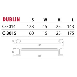 Elegancki uchwyt meblowy DUBLIN