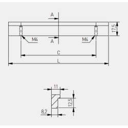 Uchwyt meblowy UA-06