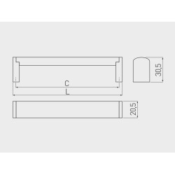 GTV – Uchwyt meblowy UZ-682 stalowy