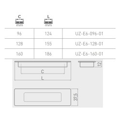 GTV – Uchwyt meblowy UZ-E6