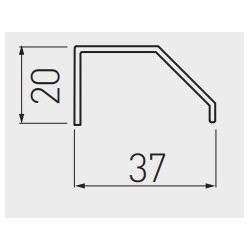 Uchwyt meblowy do cięcia PAXO 3.5 m aluminium