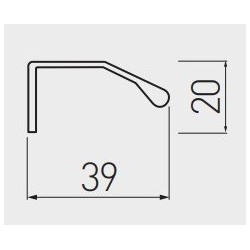 GTV – Uchwyt meblowy TREX 3500 (do cięcia) aluminium